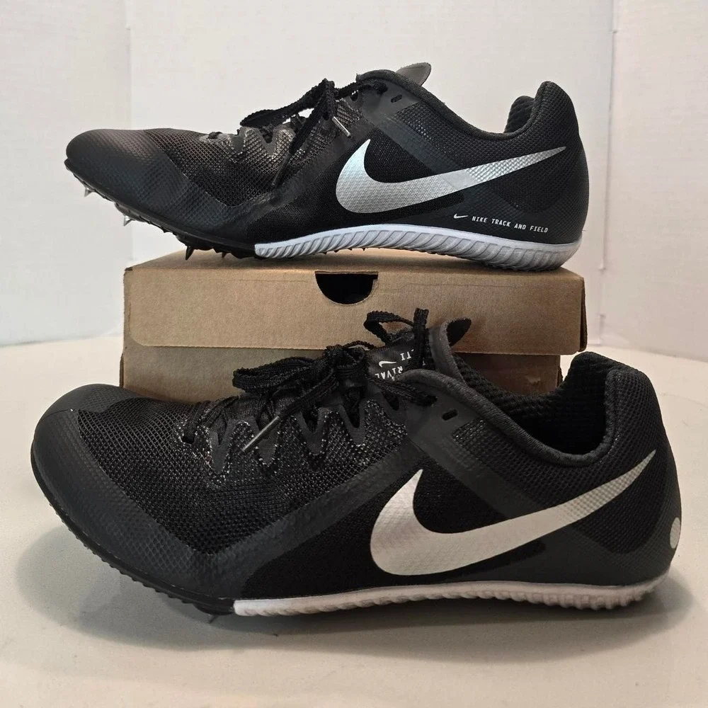 Nike Zoom Rival Black Metallic Track & Field Spikes FZ9664-001 Men's Size 10